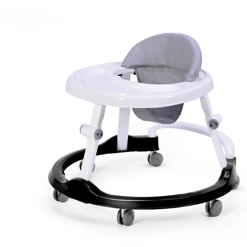 Foldable Baby Walker with Adjustable Heights Activity Center