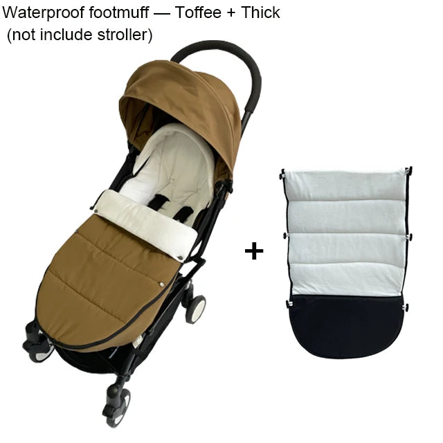 Universal Baby Stroller Footmuff Warm Sleepsacks Pram Waterproof Socks For Babyzen