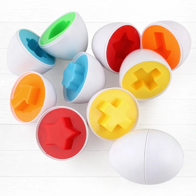 Eggs Screws 3D Puzzle Learning Education Math Toys Kids Shape Match Smart Game