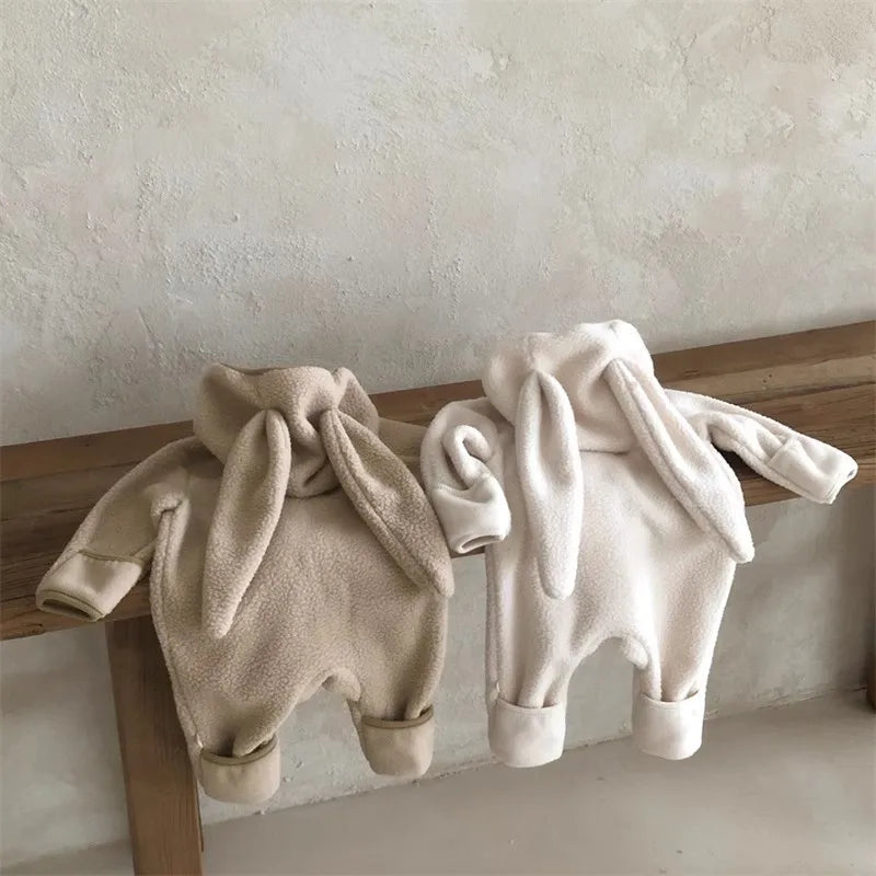 Cute Rabbit Ears Cardigan Romper