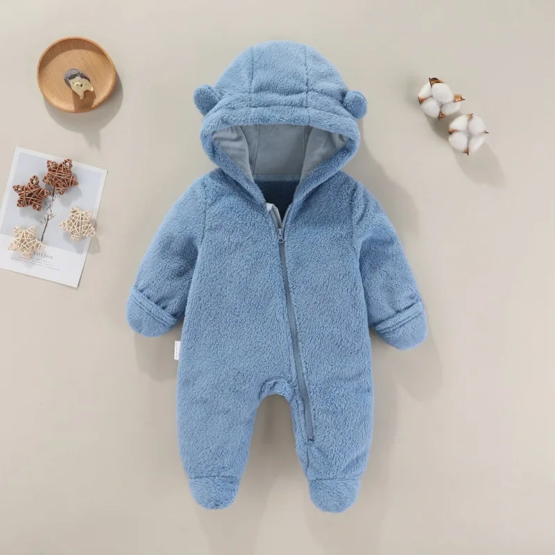 Jumpsuit Warm Hooded Plush