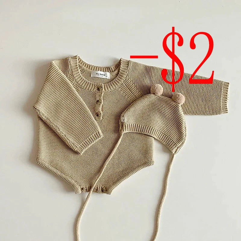 MiniAinis Autumn Winter Girl Baby Fleece Cute Rabbit Ears Cardigan Romper Boy Infant Solid Plus Velvet Warm Kid Casual Jumpsuit