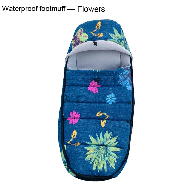 Universal Baby Stroller Footmuff Warm Sleepsacks Pram Waterproof Socks For Babyzen