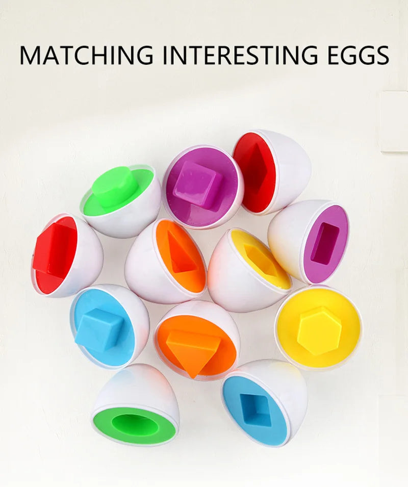 Eggs Screws 3D Puzzle Learning Education Math Toys Kids Shape Match Smart Game
