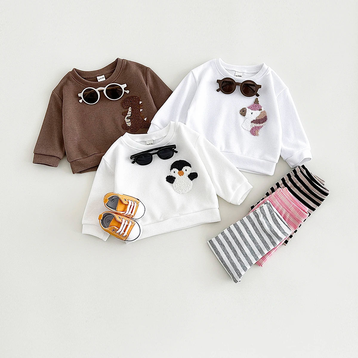 2Pcs Baby Clothes Girl Sets Baby Newborn Items Embroidery Top+Pants Warm Clothes Spring Autumn Baby Boy Clothes Infant