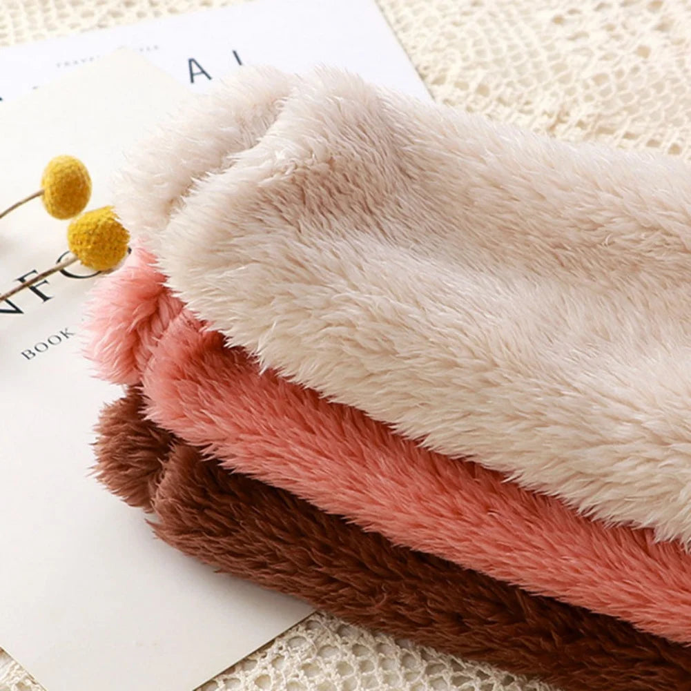 Winter Baby Rompers Girls Solid Fleece Warm Soft Bear Ear Jumpsuit Infant Hooded Long Sleeve Skin-Friendly Rompers Baby Clothes