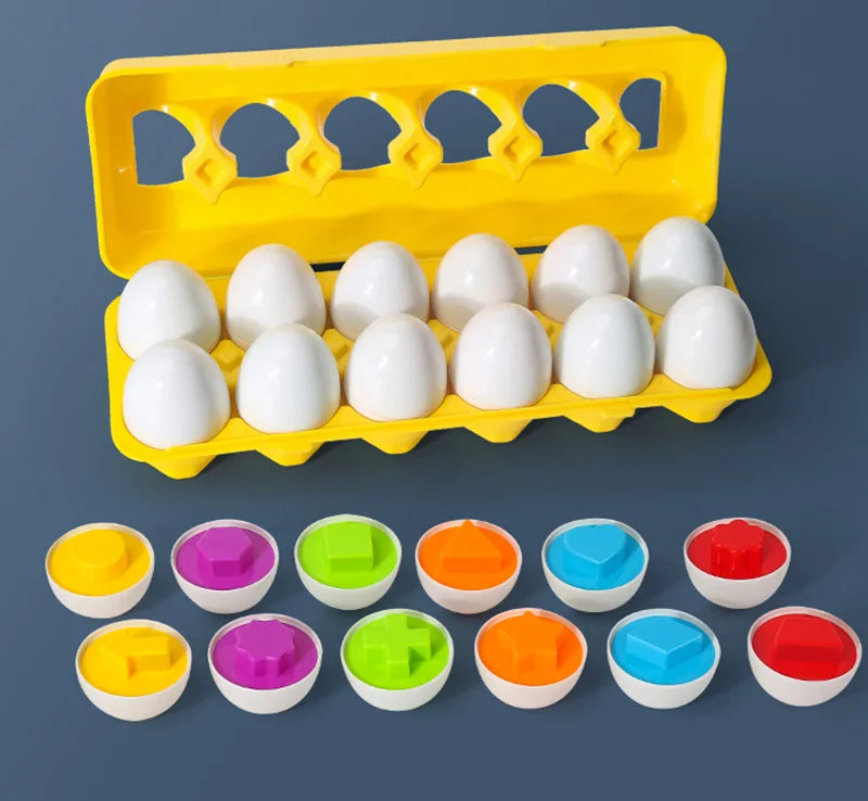 Eggs Screws 3D Puzzle Learning Education Math Toys Kids Shape Match Smart Game
