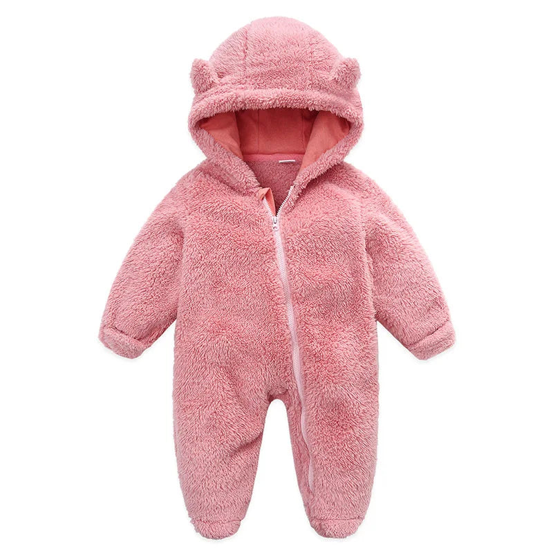 Jumpsuit Warm Hooded Plush
