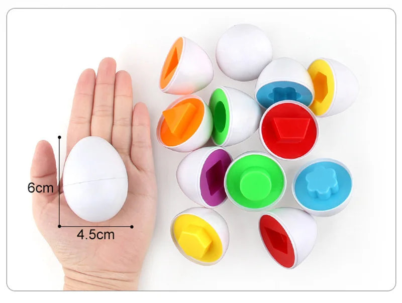 Eggs Screws 3D Puzzle Learning Education Math Toys Kids Shape Match Smart Game