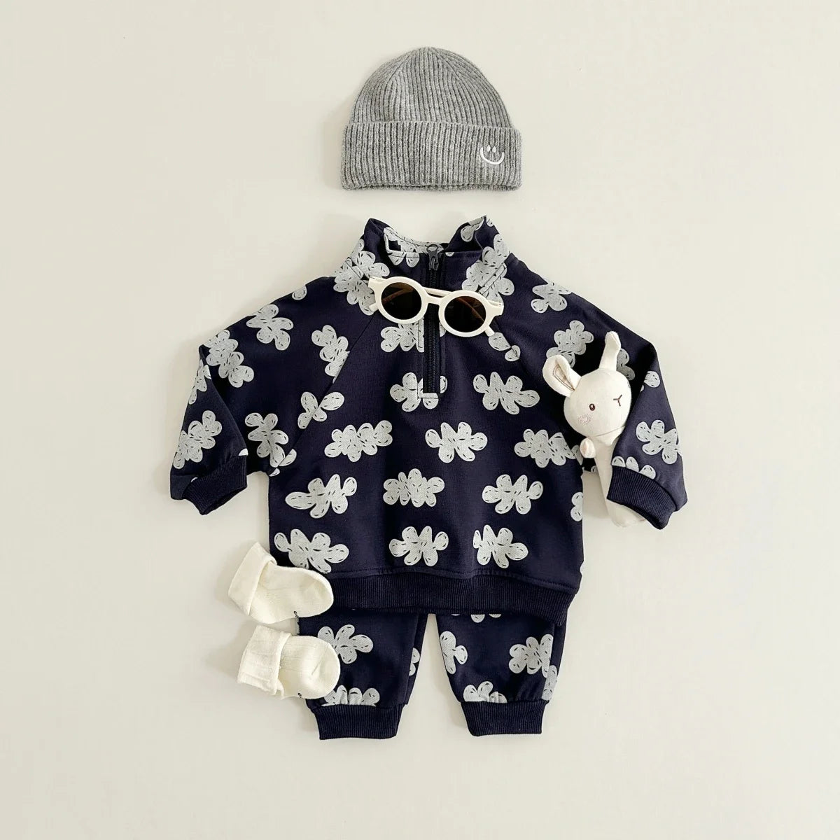 Set Sweatshirts Long Sleeve Pullover + Sweatpants Suit