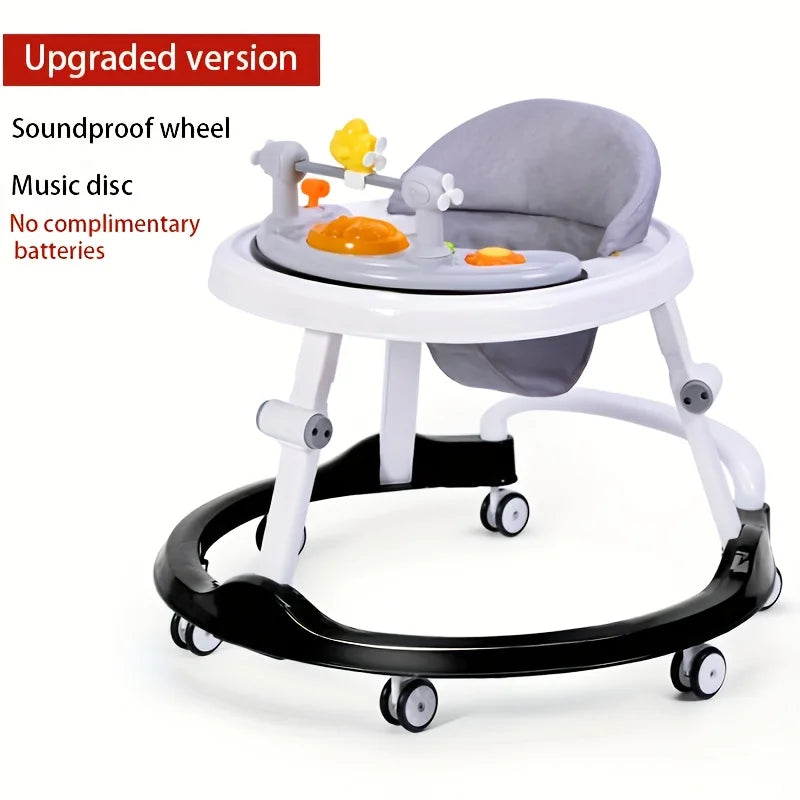 Foldable Baby Walker with Adjustable Heights Activity Center