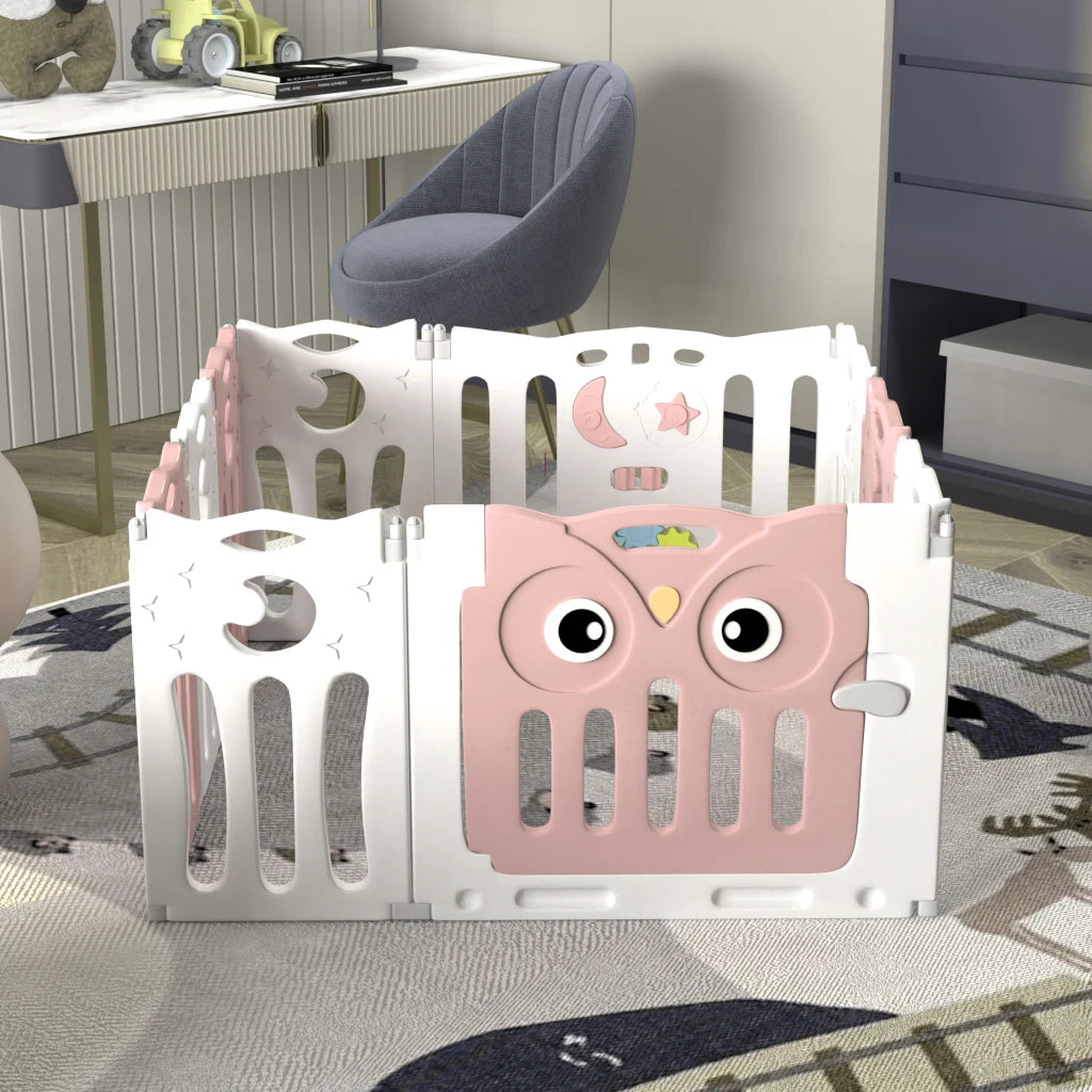 KIDkid Foldable Baby Kid Playpen 10&12 Panel Safety Play Yard Home Activity Center