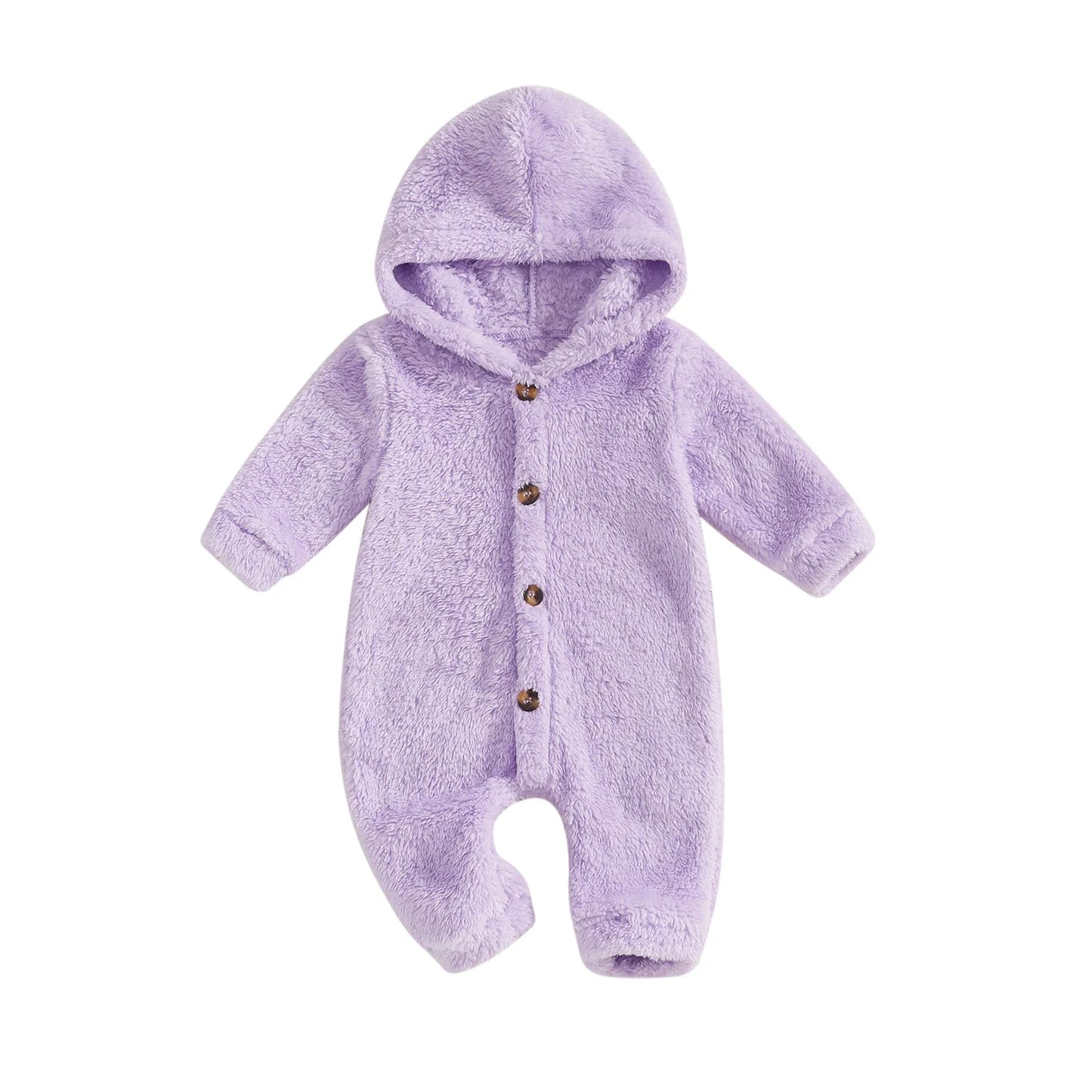 Jumpsuit Long Sleeve Full Length Hooded Winter Romper