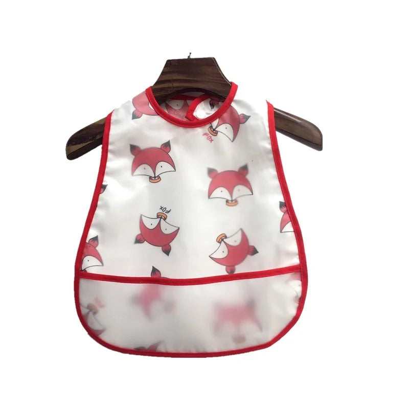 Waterproof Pocket Lunch Feeding Bibs Adjustable