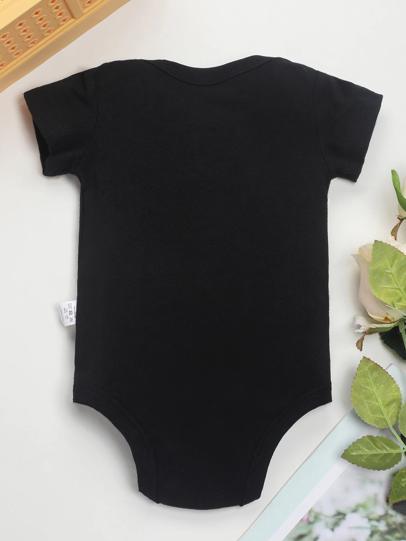 Baby Bottle Print Onesies Funny Casual Home Cotton Black Newborn Girl Boy Clothes Short Sleeve Round Neck Summer Infant Outfits
