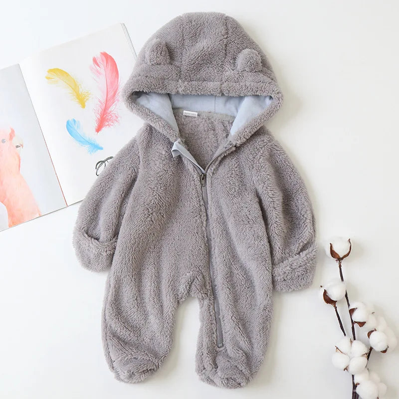 Jumpsuit Warm Hooded Plush