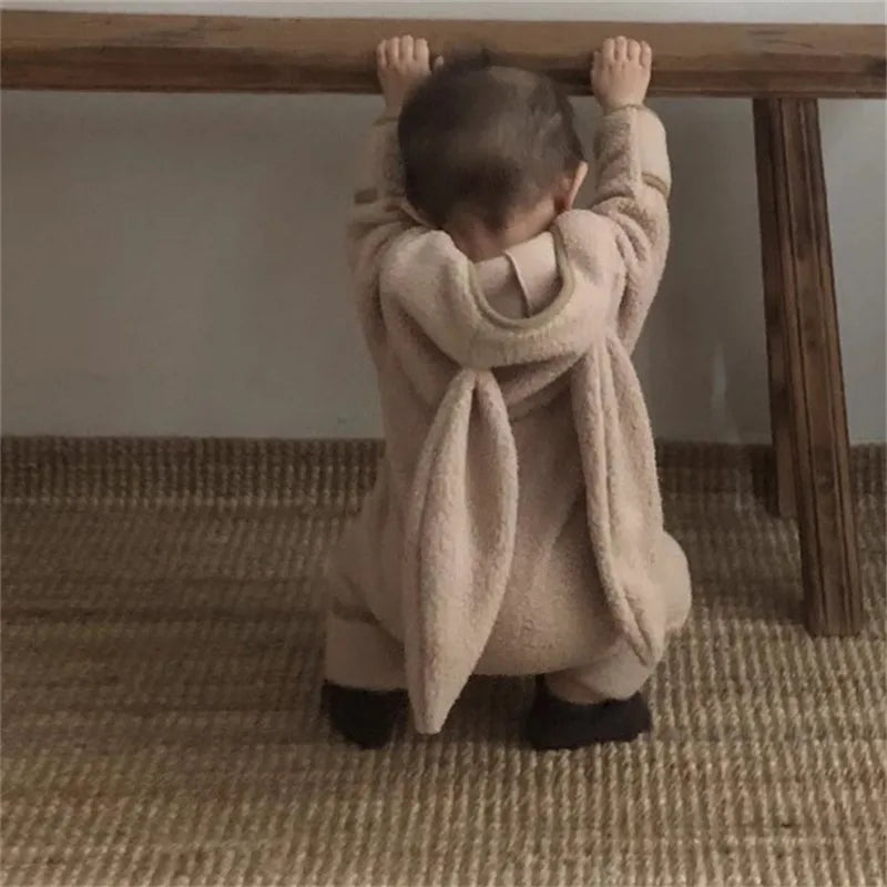 Cute Rabbit Ears Cardigan Romper