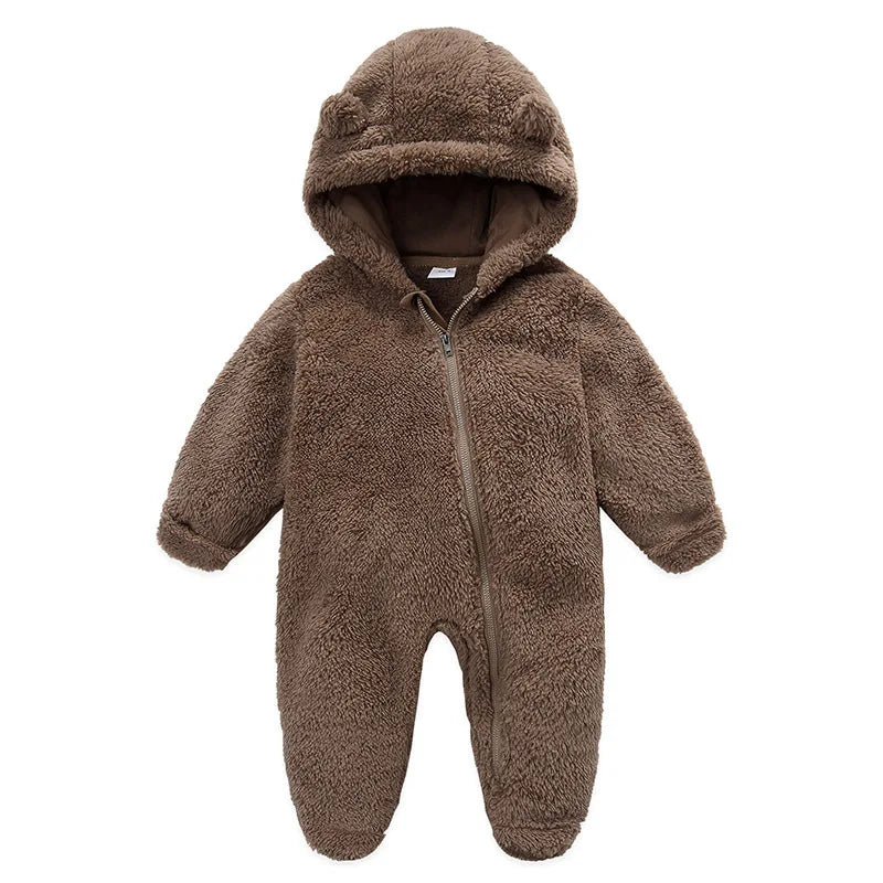Jumpsuit Warm Hooded Plush