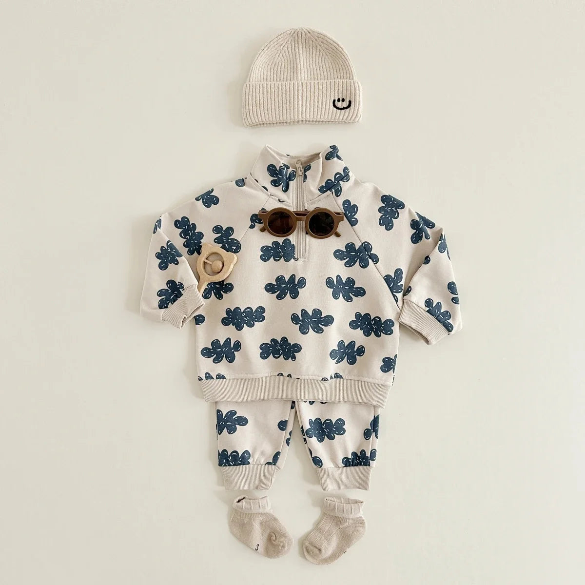 Set Sweatshirts Long Sleeve Pullover + Sweatpants Suit