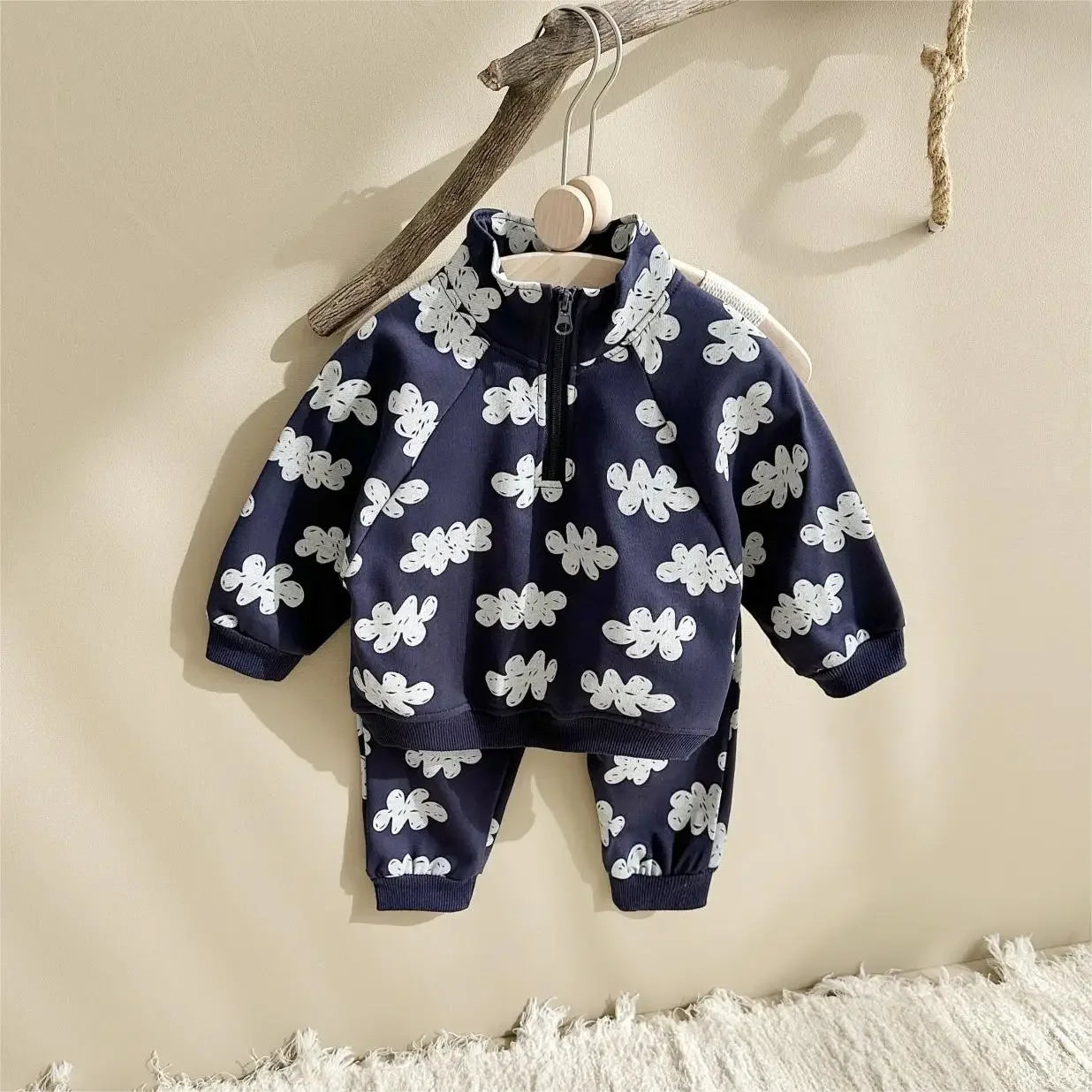 Set Sweatshirts Long Sleeve Pullover + Sweatpants Suit