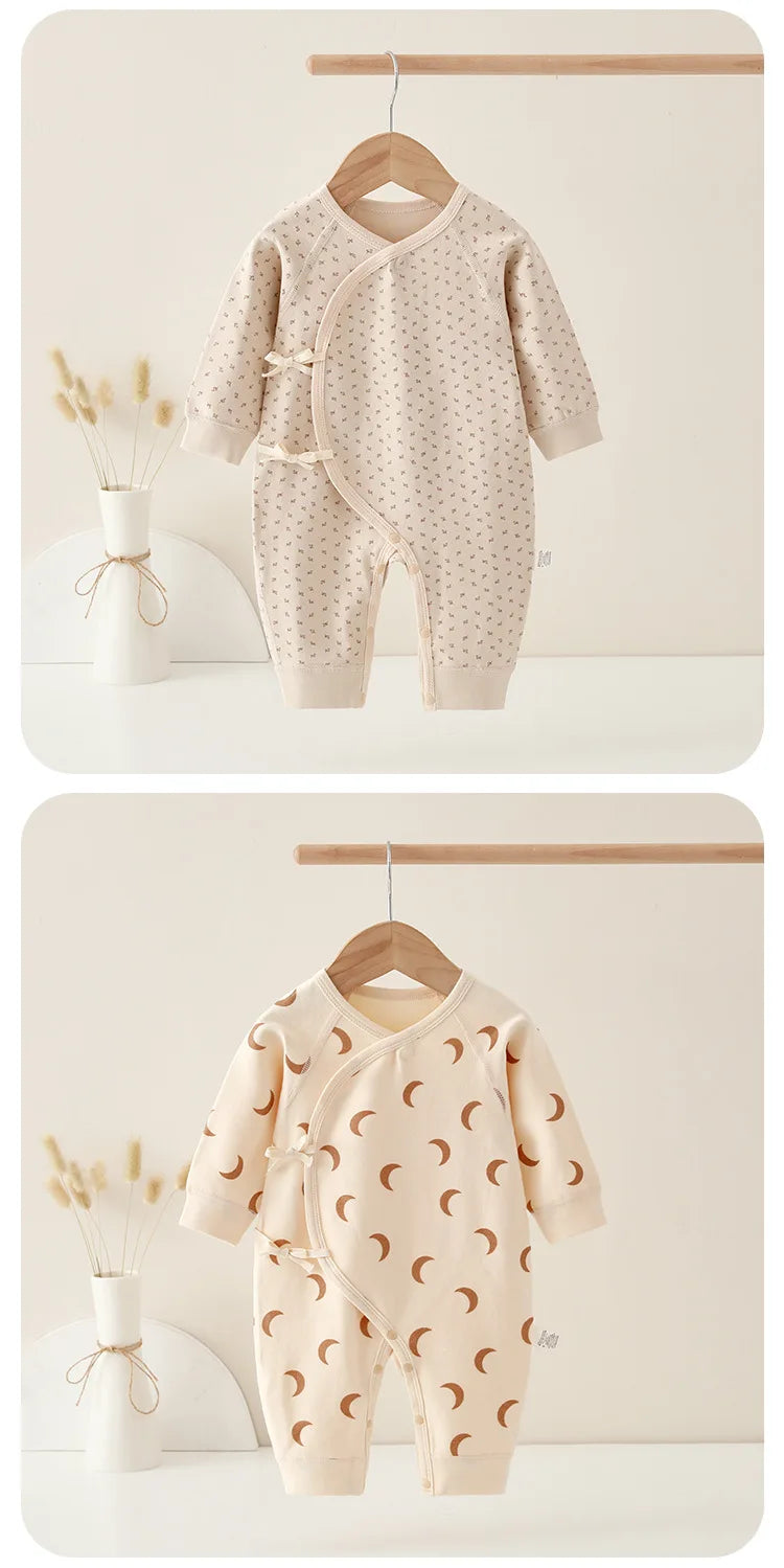 Spring Autumn 0-6 Months 100%Cotton Rompers