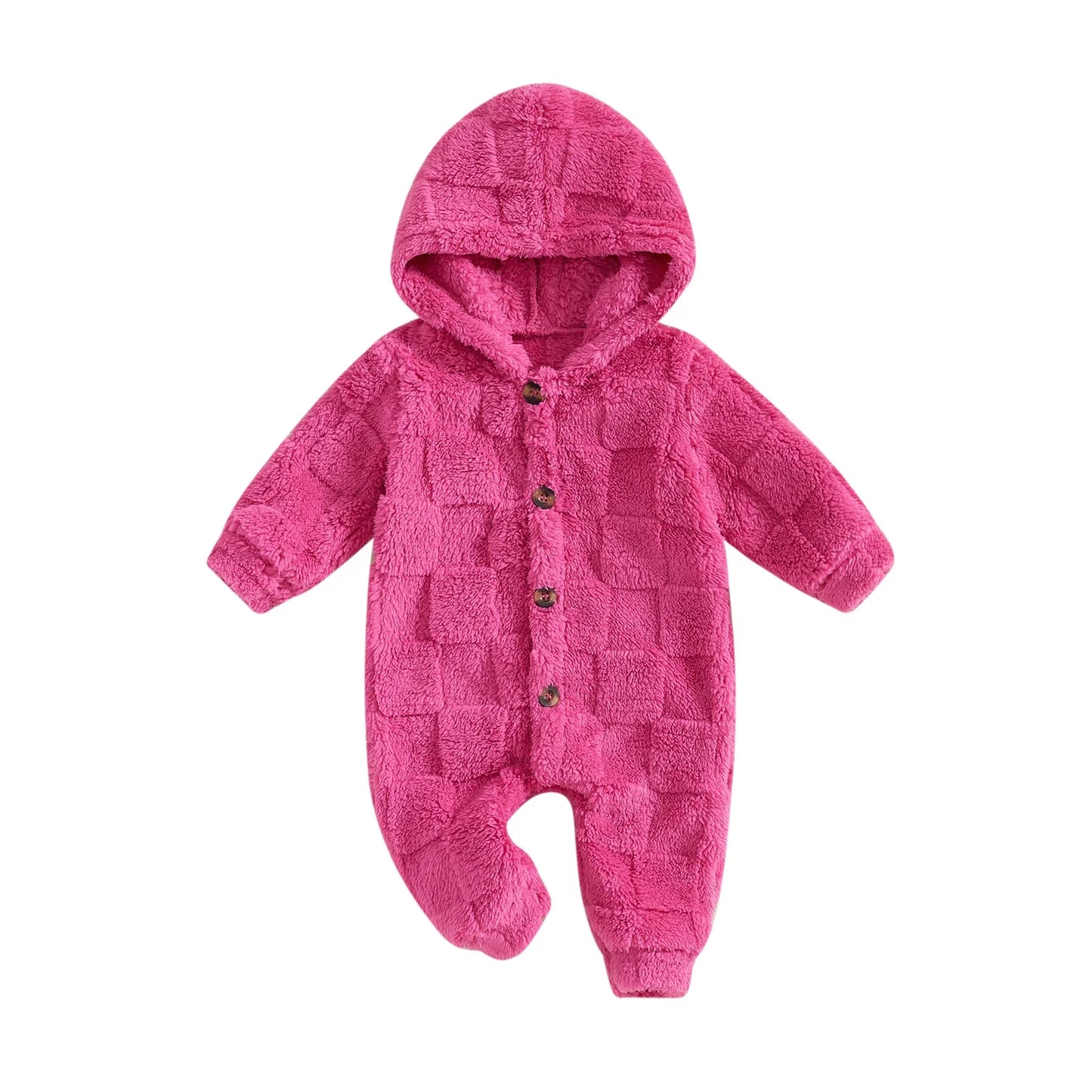 Jumpsuit Long Sleeve Full Length Hooded Winter Romper