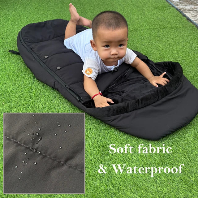 Universal Baby Stroller Footmuff Warm Sleepsacks Pram Waterproof Socks For Babyzen