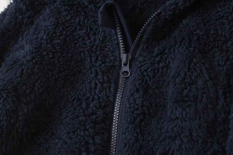 Jumpsuit Warm Hooded Plush