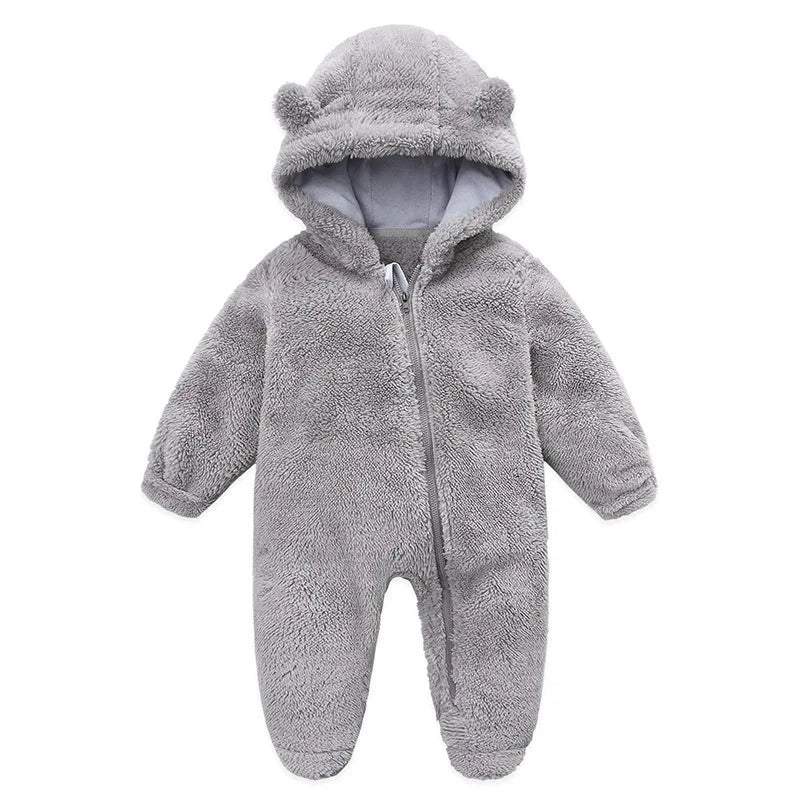 Jumpsuit Warm Hooded Plush