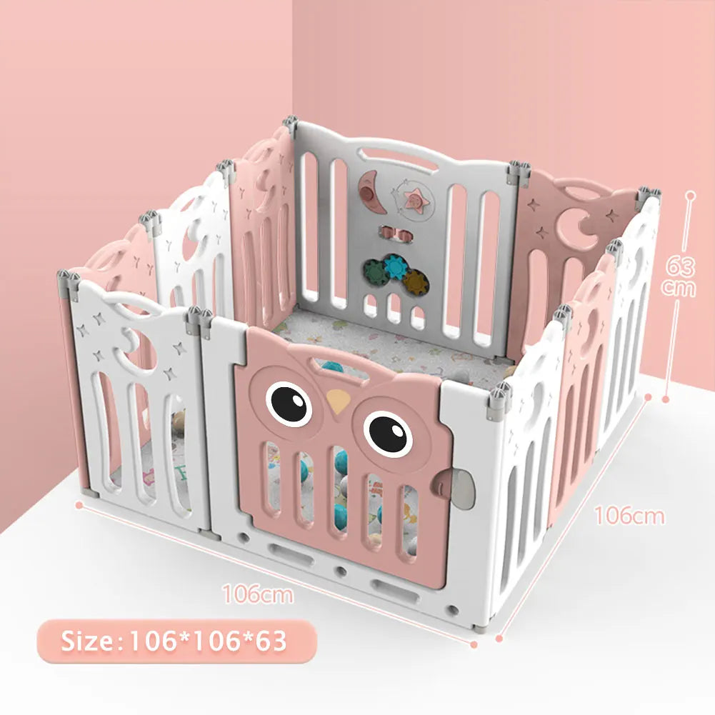 KIDkid Foldable Baby Kid Playpen 10&12 Panel Safety Play Yard Home Activity Center