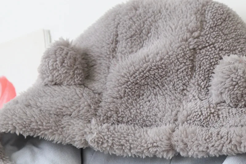 Jumpsuit Warm Hooded Plush