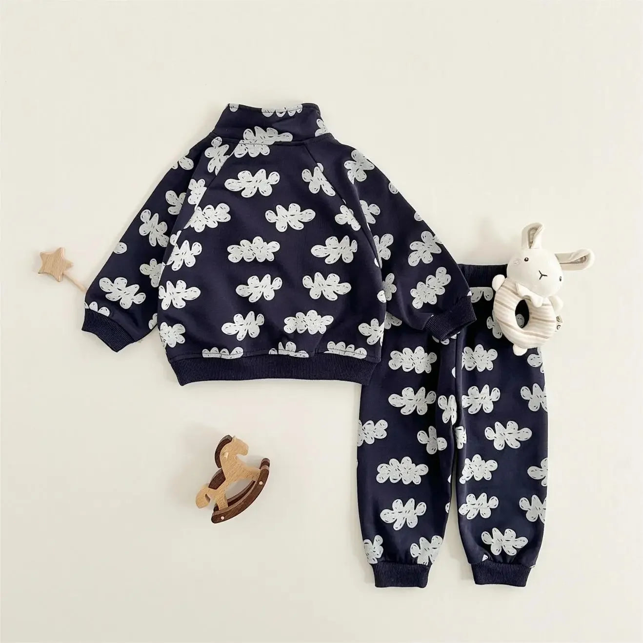 Set Sweatshirts Long Sleeve Pullover + Sweatpants Suit