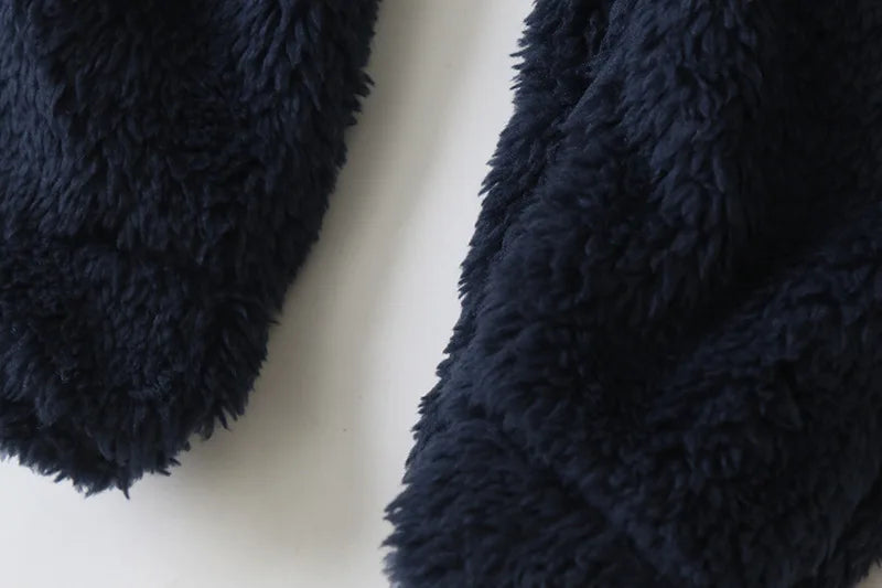 Jumpsuit Warm Hooded Plush