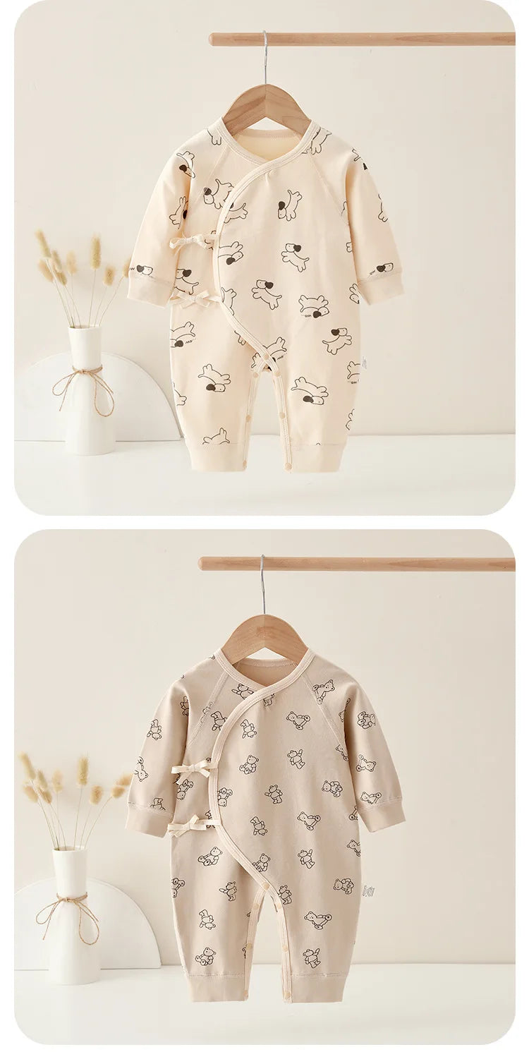 Spring Autumn 0-6 Months 100%Cotton Rompers