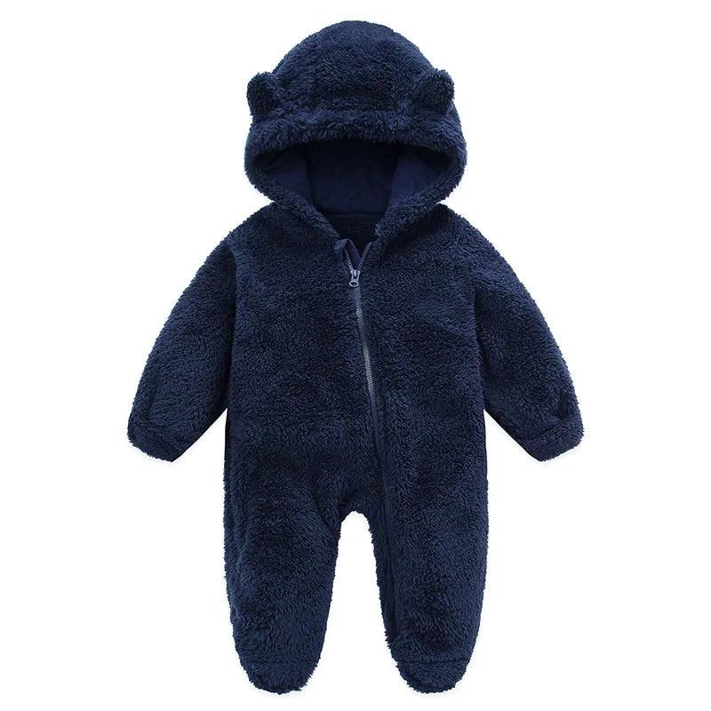 Jumpsuit Warm Hooded Plush