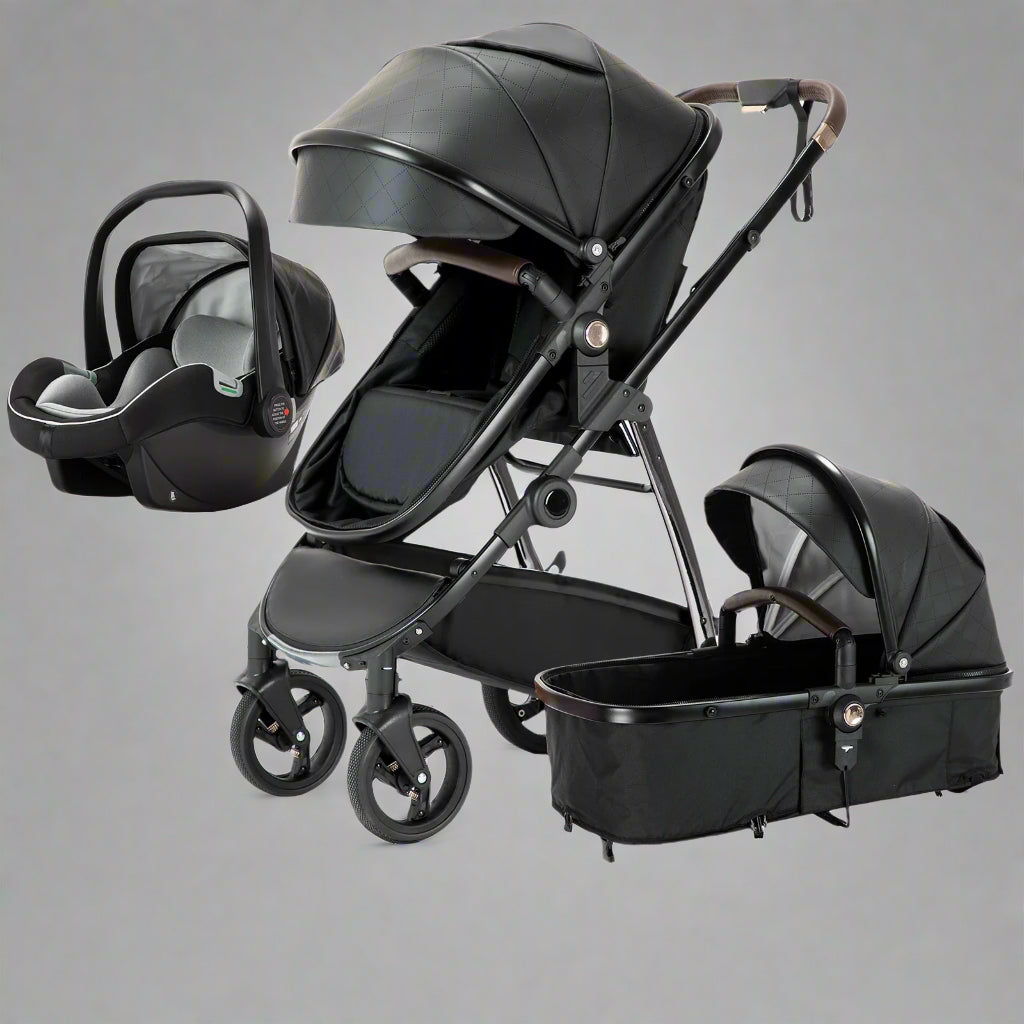 Baby stroller 3 in 1 Baby carriage Portable luxurious travel
