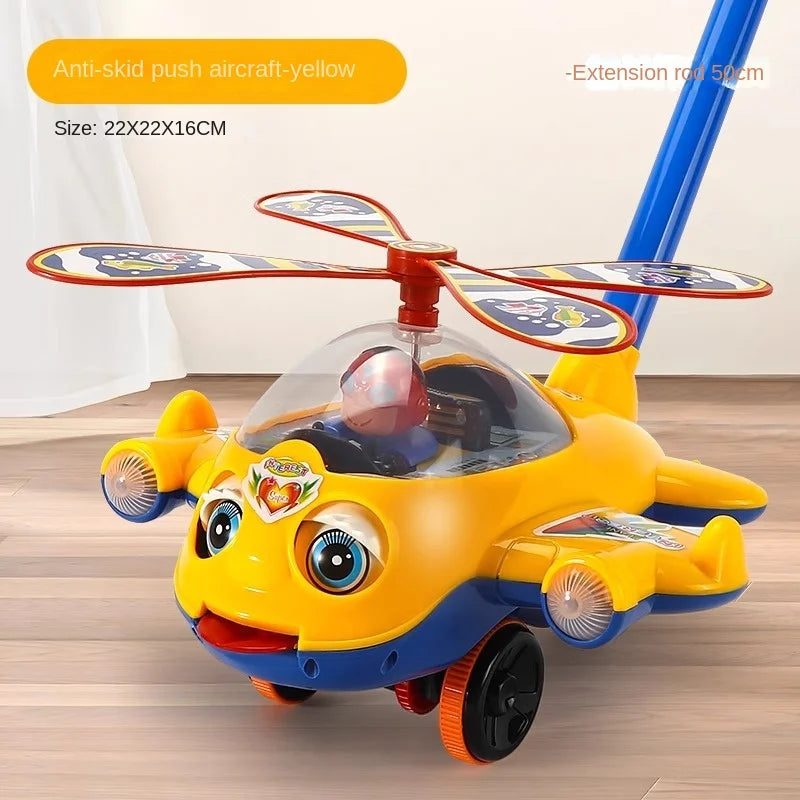 Hand Push Airplane Stroller Toy