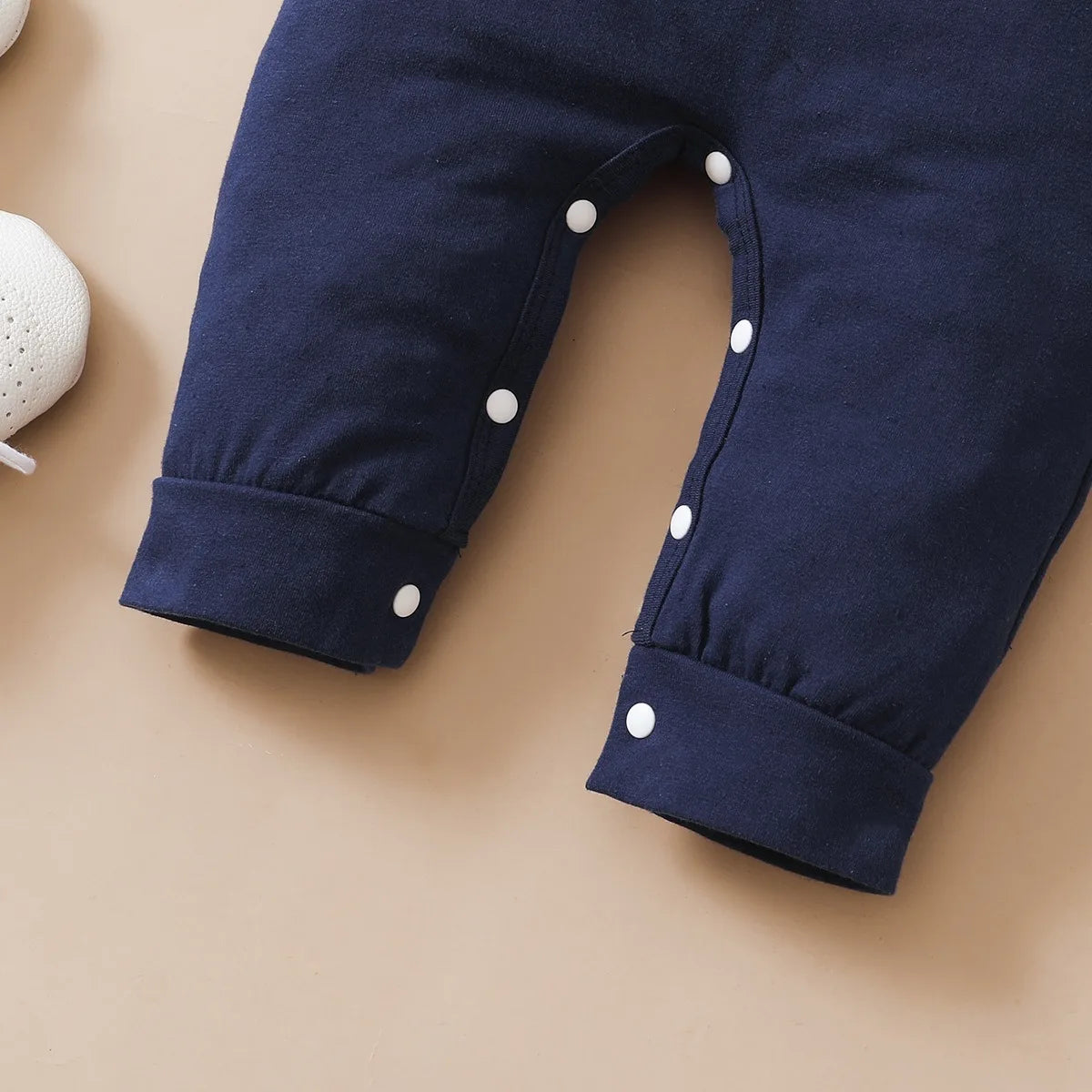 0-12 Months Baby Boy Bodysuit Romper Long Sleeves Jumpsuit+Hat