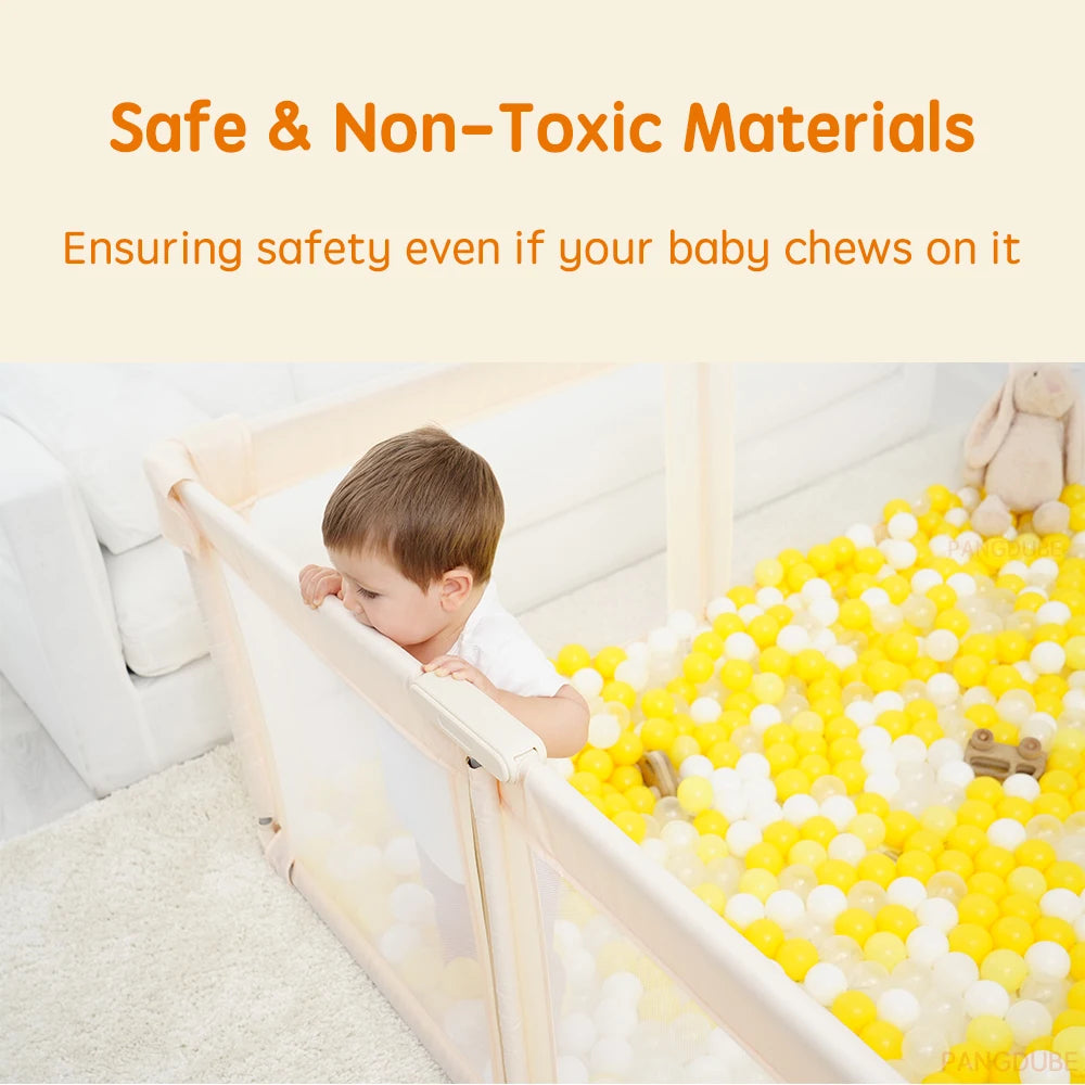 Foldable Baby Playpen Portable 150×180×70cm,180×200×70cm Dry Ball Pool Pit