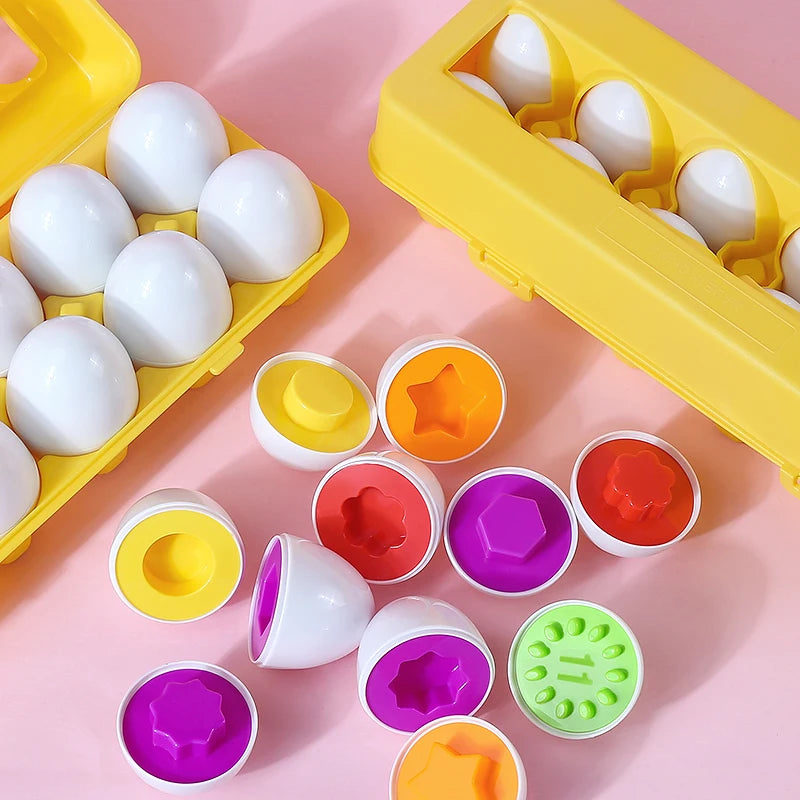 Eggs Screws 3D Puzzle Learning Education Math Toys Kids Shape Match Smart Game