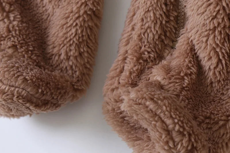 Jumpsuit Warm Hooded Plush