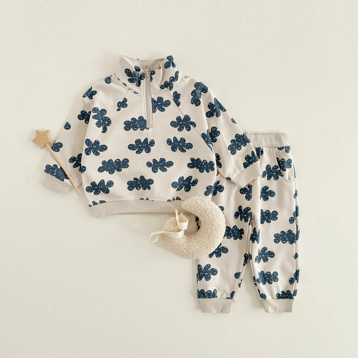 Set Sweatshirts Long Sleeve Pullover + Sweatpants Suit
