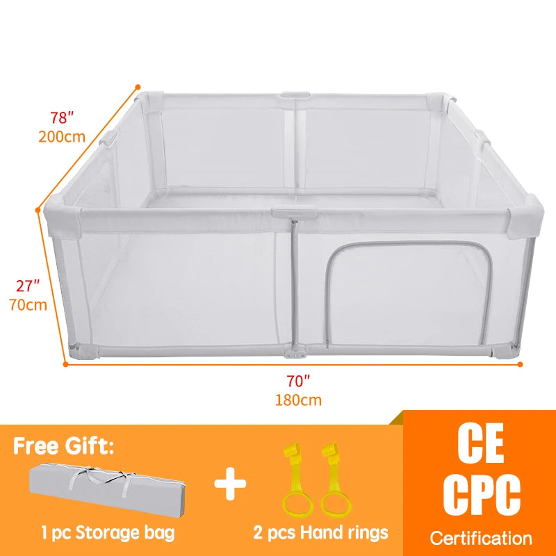 Foldable Baby Playpen Portable 150×180×70cm,180×200×70cm Dry Ball Pool Pit