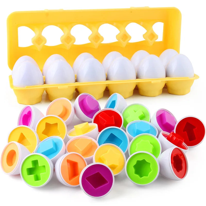 Eggs Screws 3D Puzzle Learning Education Math Toys Kids Shape Match Smart Game