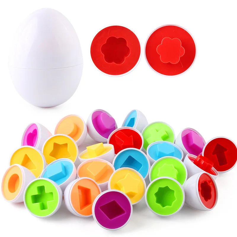 Eggs Screws 3D Puzzle Learning Education Math Toys Kids Shape Match Smart Game