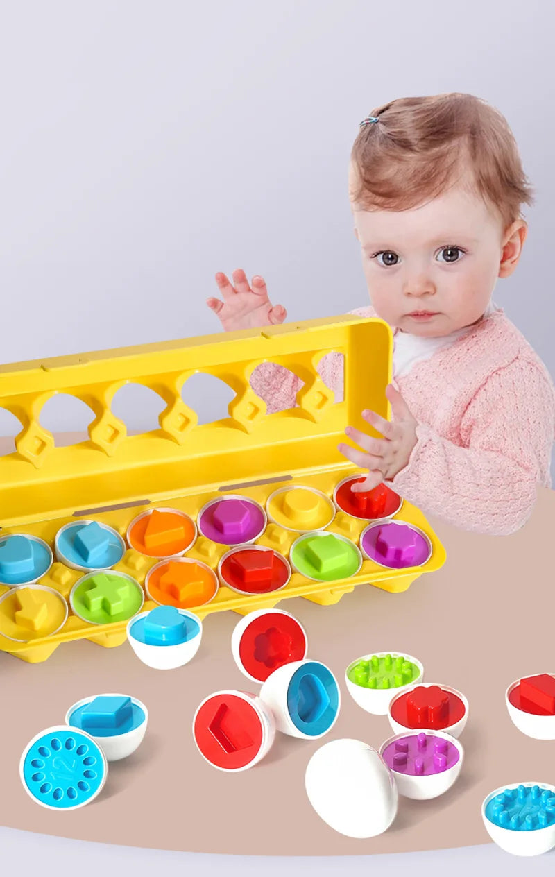 Eggs Screws 3D Puzzle Learning Education Math Toys Kids Shape Match Smart Game