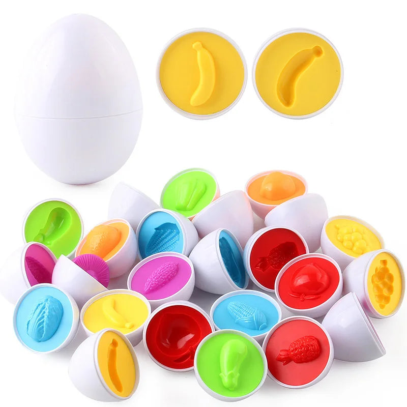 Eggs Screws 3D Puzzle Learning Education Math Toys Kids Shape Match Smart Game