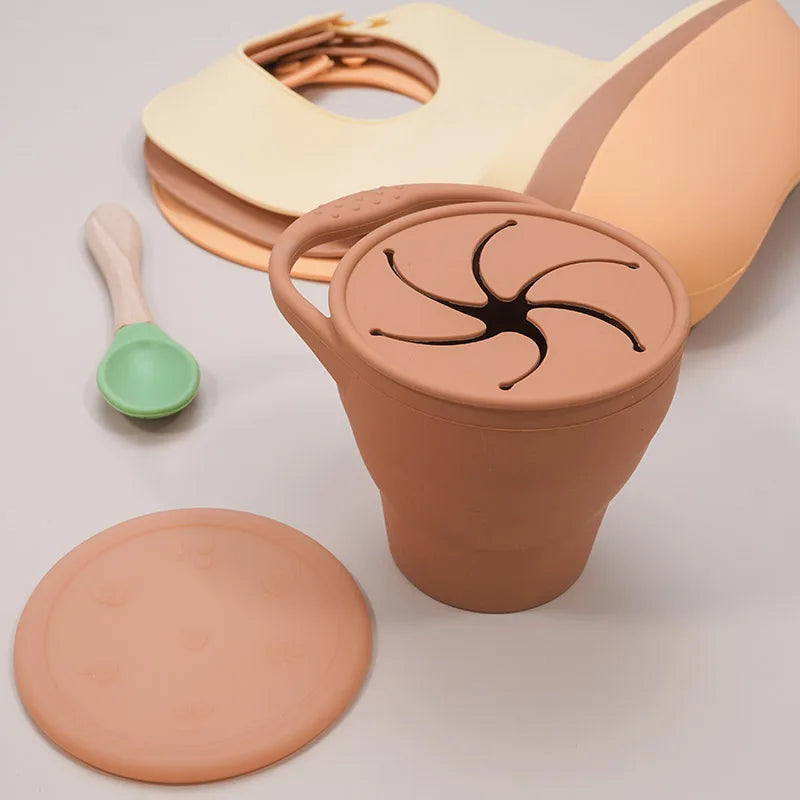 Portable Children Snacks Container With Lid