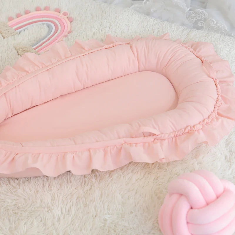 Removable Sleeping Nest for Baby Bed Crib with Pillow Travel Playpen Cot Infant Toddler Infant Cradle Mattress Safety Bed in Bed