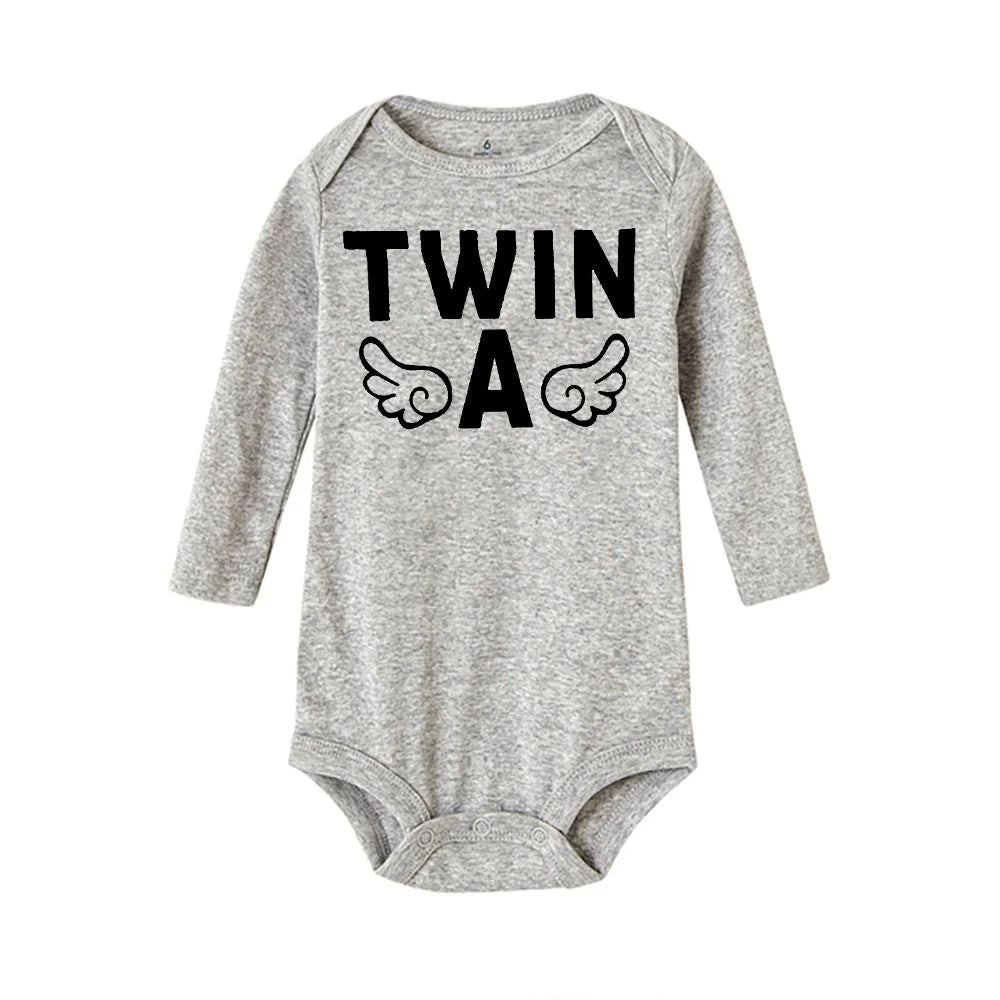 Bodysuits Twin Brothers Sisters Long Sleeve Comfortable Jumpsuits